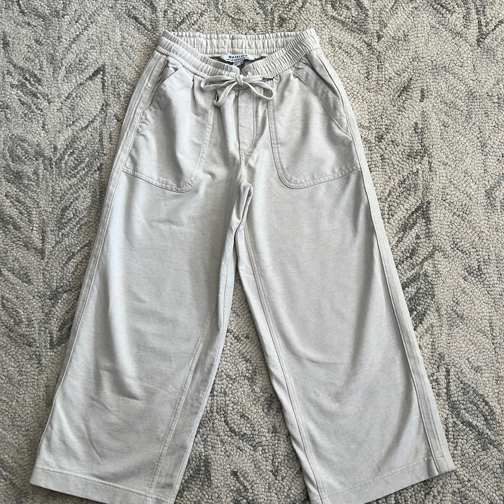 Athleta wide leg crop pant size 0